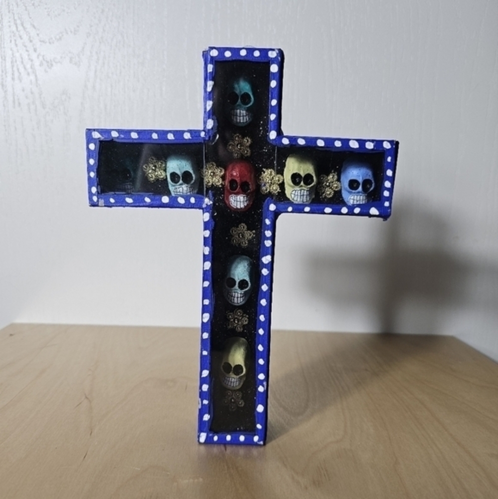 Talavera Cross Shadow Box And Dorama